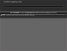 Tablet Screenshot of creative-agency.com